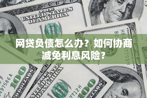武汉网贷负债怎么办？如何协商减免利息风险？