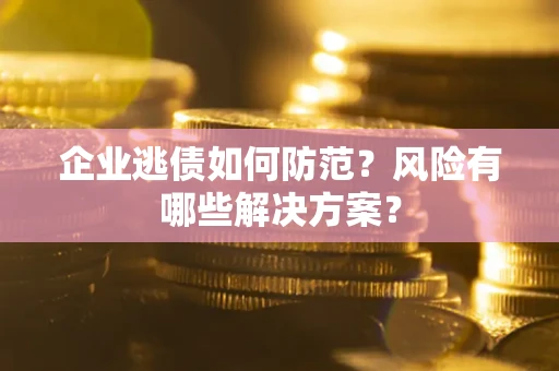 武汉企业逃债如何防范？风险有哪些解决方案？