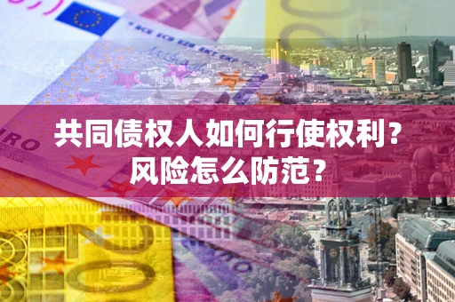 武汉共同债权人如何行使权利？风险怎么防范？