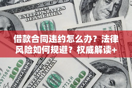 武汉借款合同违约怎么办？法律风险如何规避？权威解读+实用指南