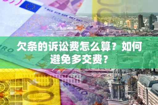 武汉欠条的诉讼费怎么算？如何避免多交费？