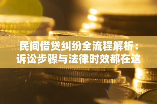 武汉民间借贷纠纷全流程解析：诉讼步骤与法律时效都在这儿了