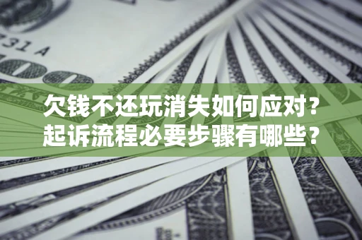 武汉欠钱不还玩消失如何应对？起诉流程必要步骤有哪些？