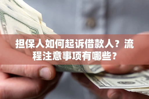 武汉担保人如何起诉借款人？流程注意事项有哪些？
